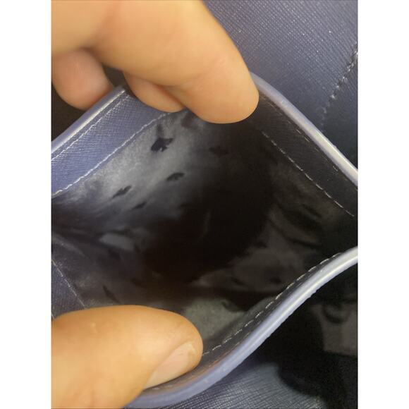 Kate Spade Satchel Refined Grain Leather Small Top Zip Handbag (Blue) - Picture 8 of 13